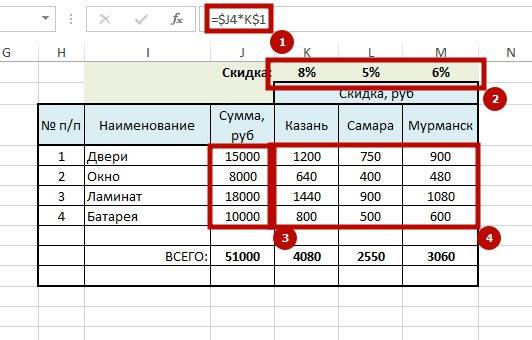 как сделать значение постоянным в excel